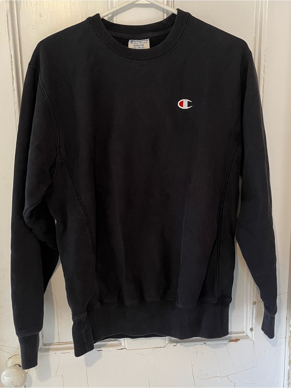 Champion Black Vintage Crewneck Sweatshirt